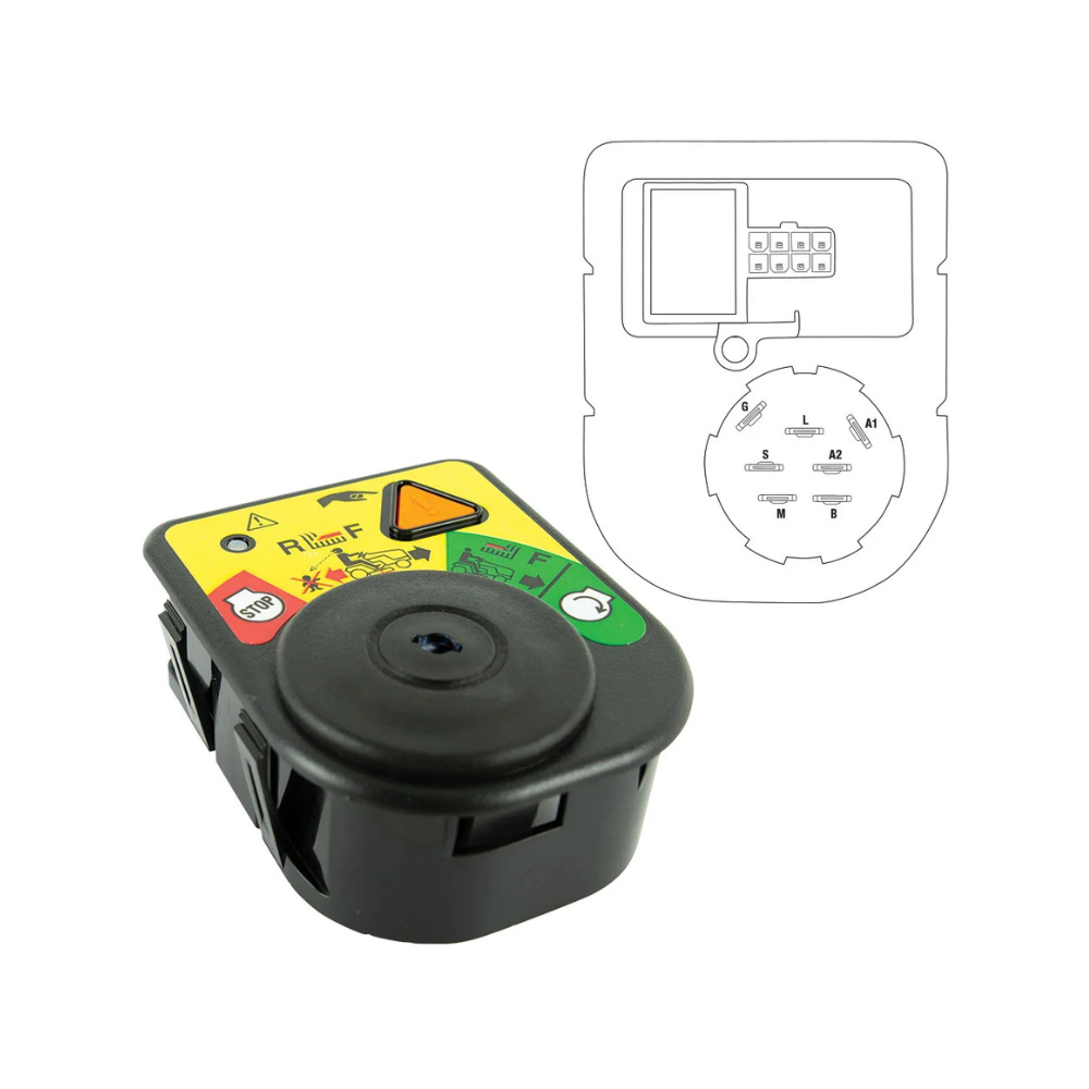 MTD Ride On Mower Ignition Switch & Module DMP_SWT8310 | Fits select MTD / Rover/ Cub Cadet & Massey Ferguson