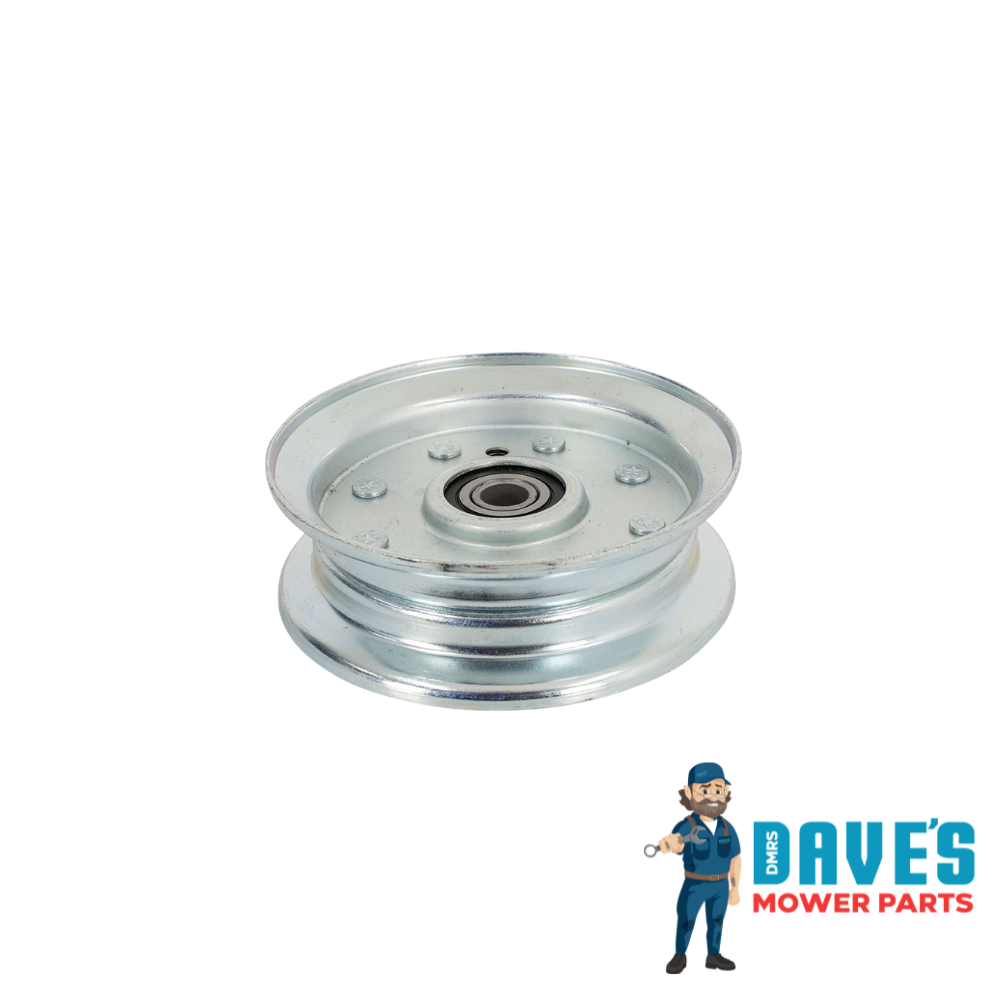 Flat Idler Pulley - Steel with Flange | DMP_PUL1283 replaces 90118