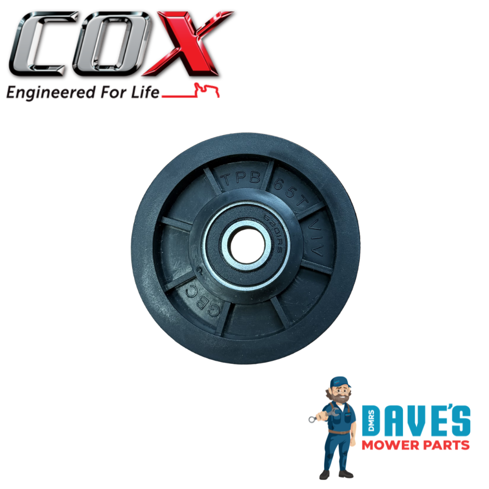 Flat Idler Pulley with Flange - Sealed Bearing - 12mm ID | DMP_PIFBB126598A replaces PIFBB126598A