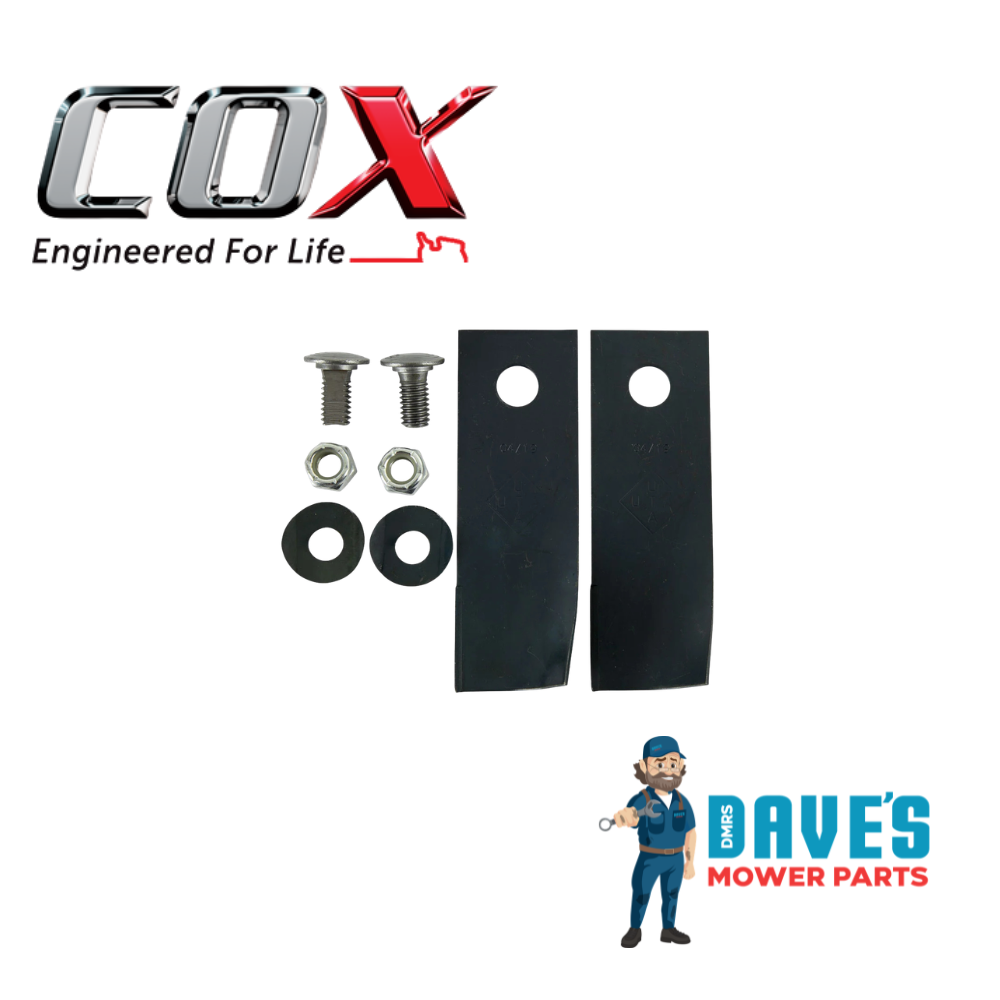 Cox Ride On Mower Swing Back Blade | DMP_BNC3238. replaces A01118/672K