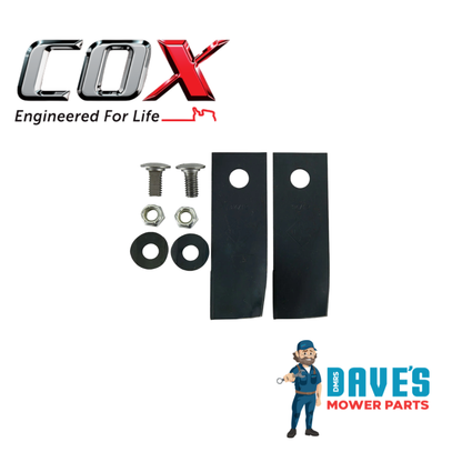 Cox Ride On Mower Swing Back Blade | DMP_BNC3238. replaces A01118/672K