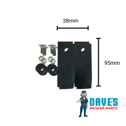 Cox Ride On Mower Swing Back Blade | DMP_BNC3238. replaces A01118/672K