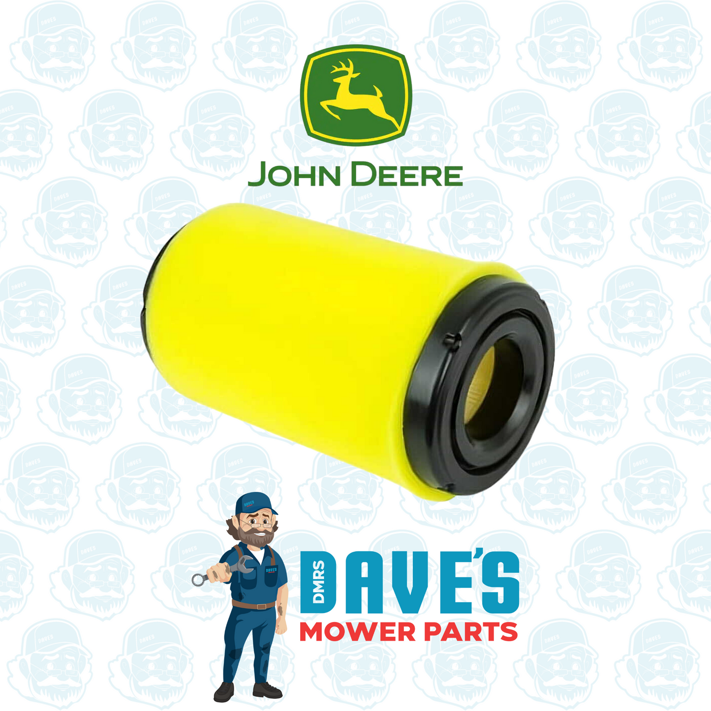 JOHN DEERE AIR FILTER LA125, D110, D120 Briggs and Stratton Cartridge Type GY21055, MIU11511