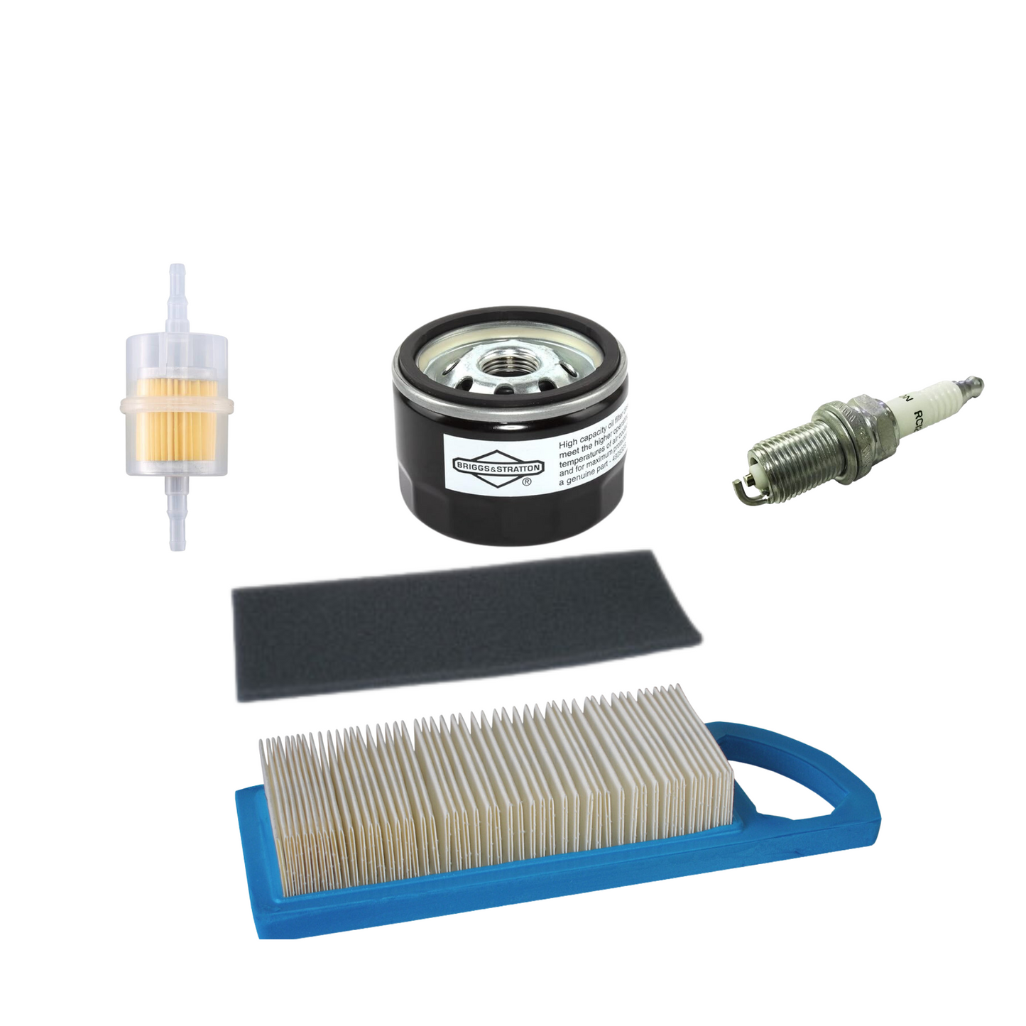 Service Kit JOHN DEERE LA105, 110, 115, L108, Z225 Ride On Mowers With Briggs & Stratton 697776, 697634 Engines