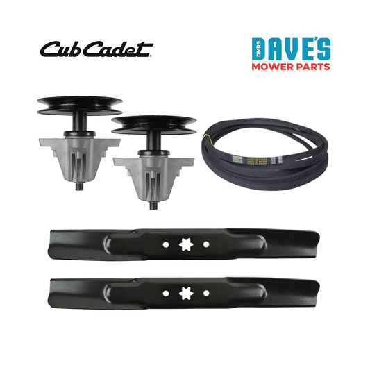 Cub Cadet 42 Inch Pressed Deck Kit | Includes Belt, Blades and Spindles Fits Cub Cadet RZ42 and RZTS42