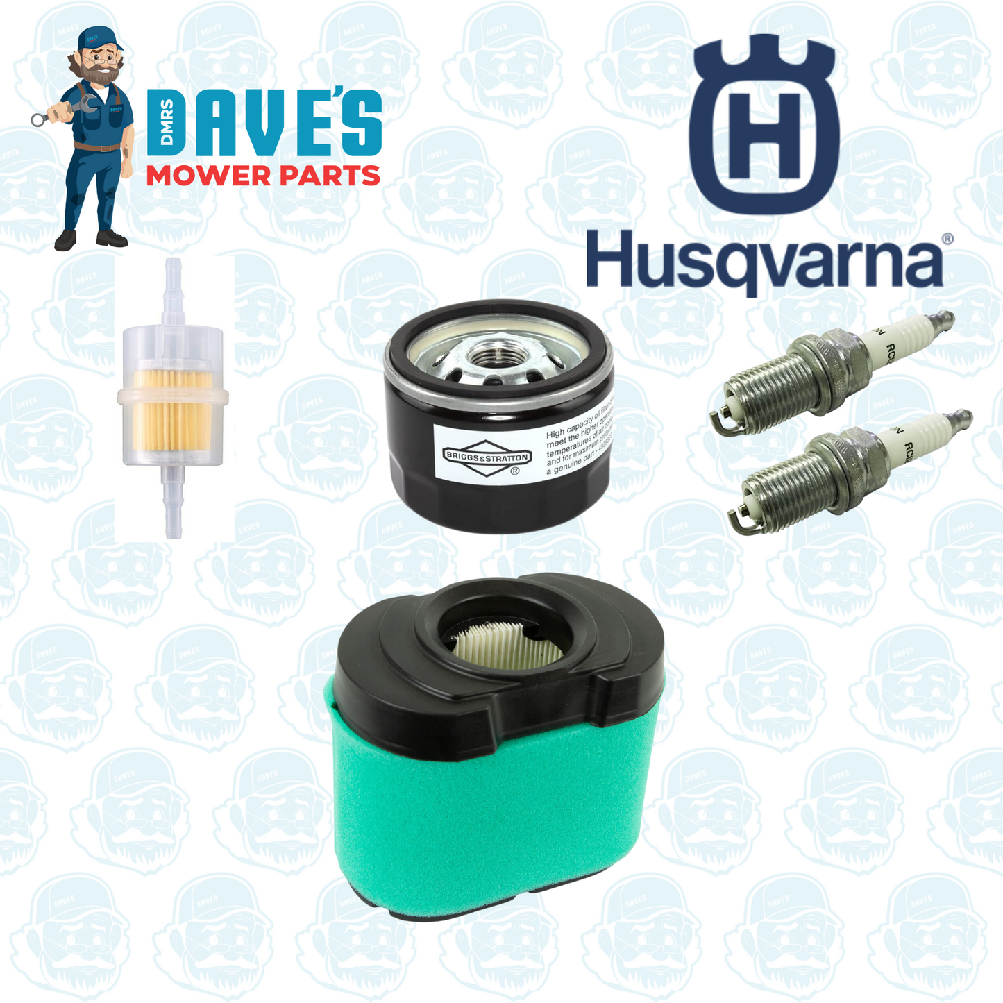 HUSQVARNA Service Kit YTH2242TDRF, YTH2648TDRF, YTH2246TDR Ride On Mowers with V-Twin B&S Engines 792105