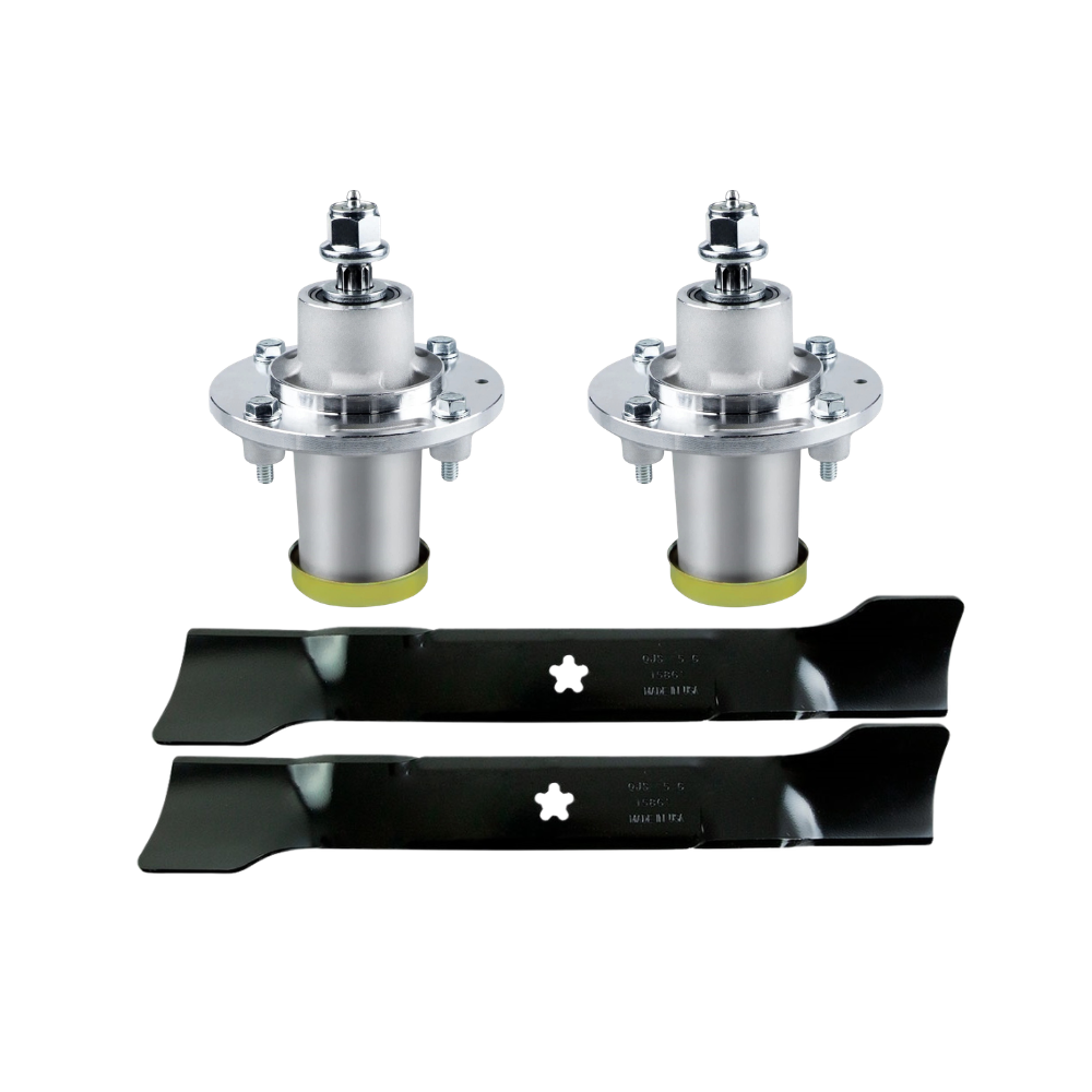 Husqvarna 42" Fabricated Deck Spindle and Blade Kit | Suits ClearCut Deck Spindles 539131898 Blades 586918102