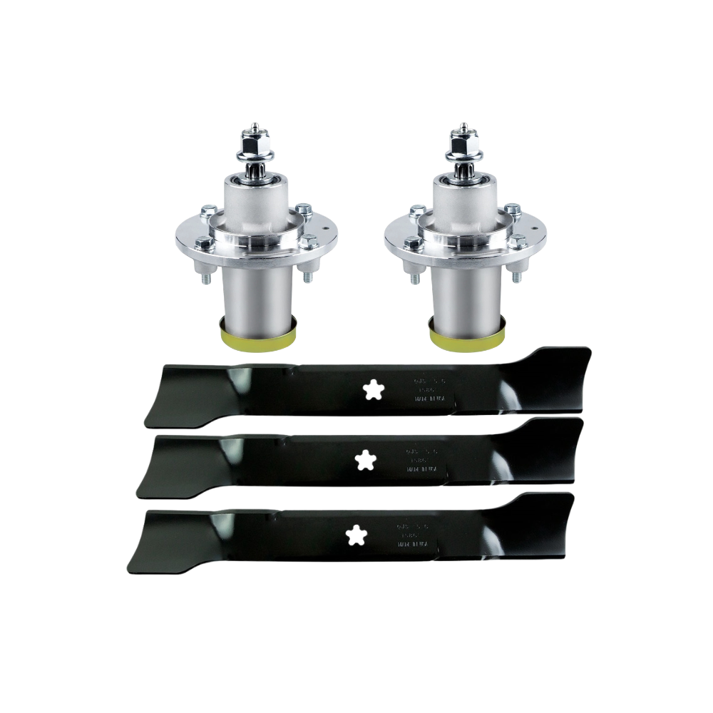 Husqvarna 48" Fabricated Deck Spindle and Blade Kit | Suits ClearCut Deck Spindles 539131898 Blades 588811002