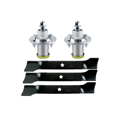 Husqvarna 48" Fabricated Deck Spindle and Blade Kit | Suits ClearCut Deck Spindles 539131898 Blades 588811002