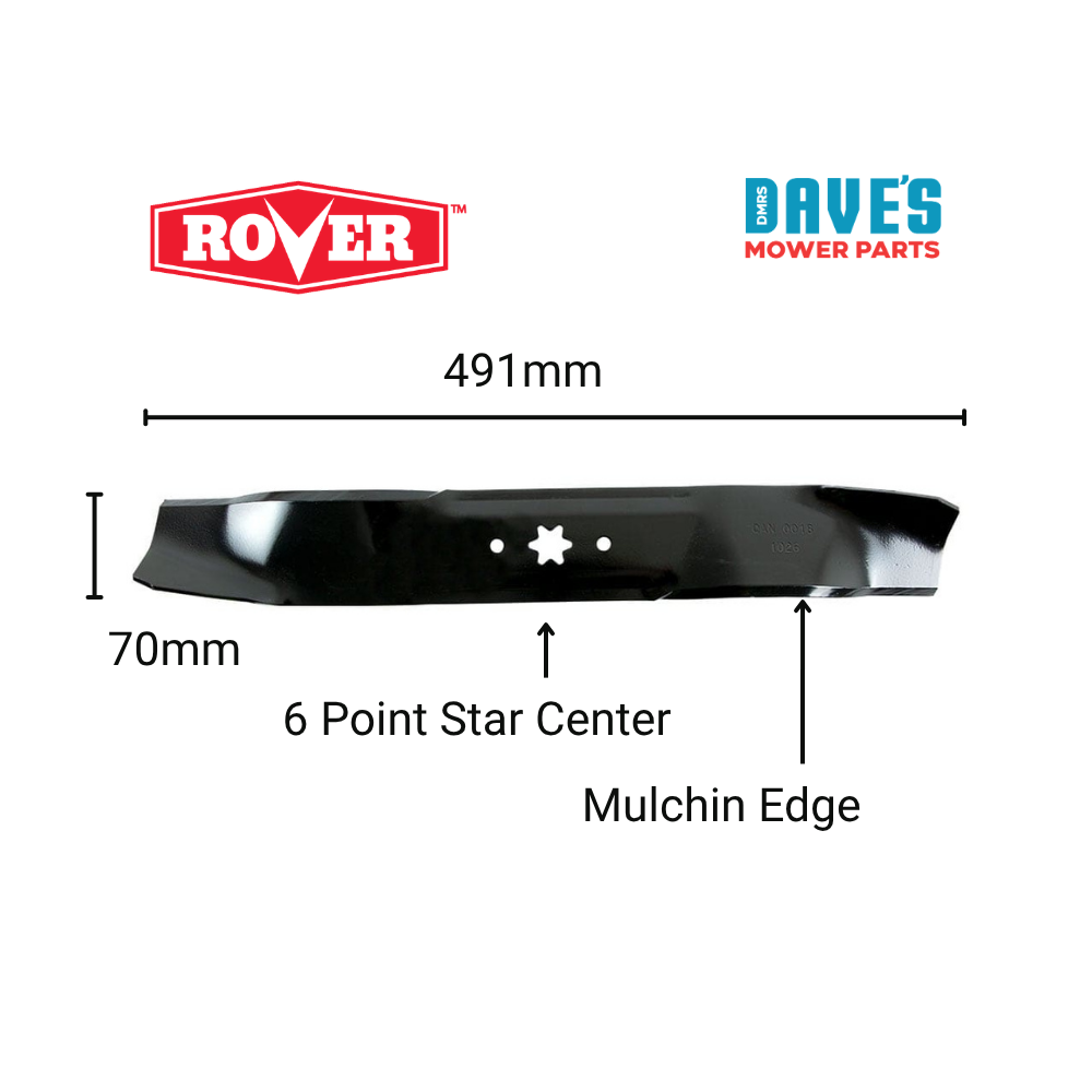 Rover Rancher 38 Inch Mulching Blade Ride On Mower | DMP_BLR5828 replaces 942-0610