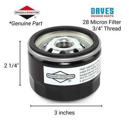 Briggs & Stratton Oil Filter Short | DMP_4154 Replaces 492932 Genuine Part