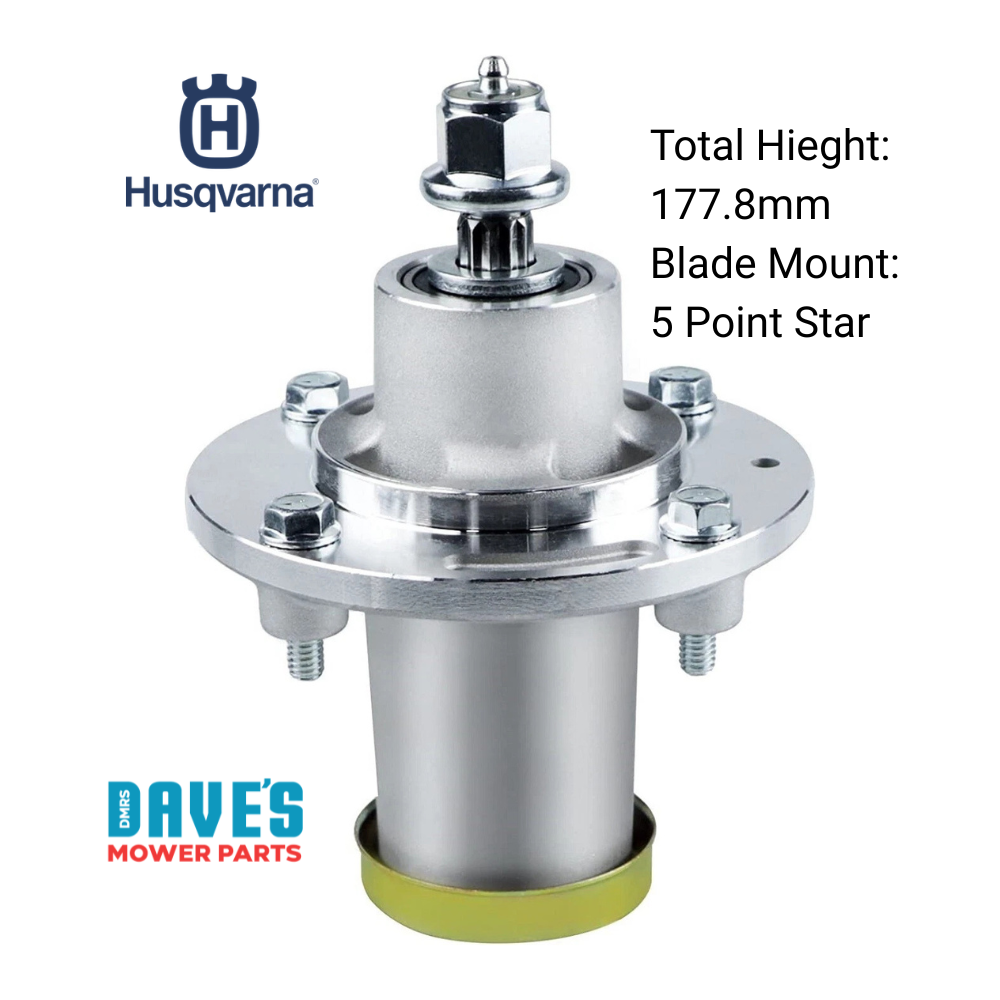 Husqvarna 42" Fabricated Deck Spindle and Blade Kit | Suits ClearCut Deck Spindles 539131898 Blades 586918102