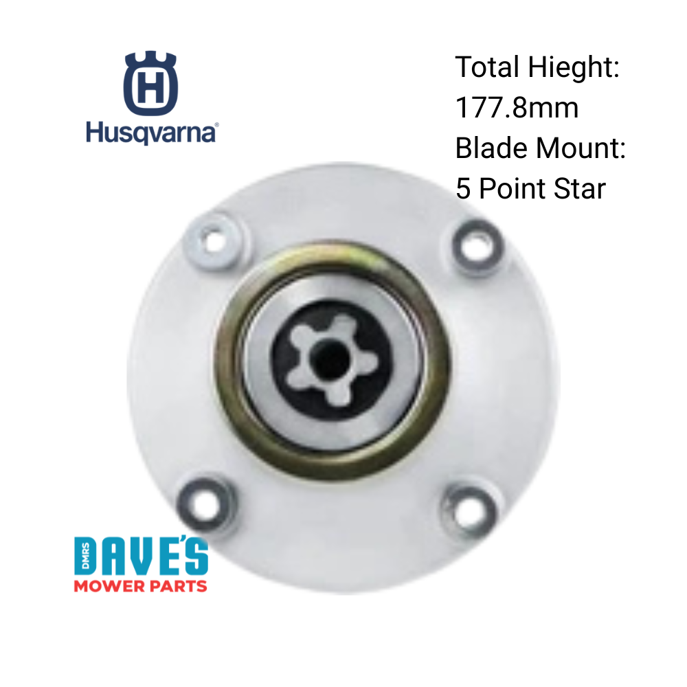 Husqvarna 42" Fabricated Deck Spindle and Blade Kit | Suits ClearCut Deck Spindles 539131898 Blades 586918102