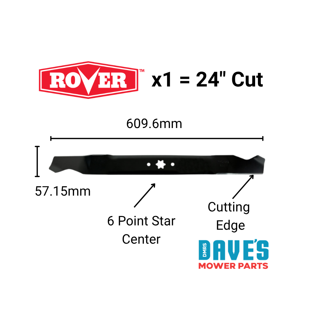 Rover Micro 24" Ride On Mower Blade | DMP_BLR8307 replaces 942-0760