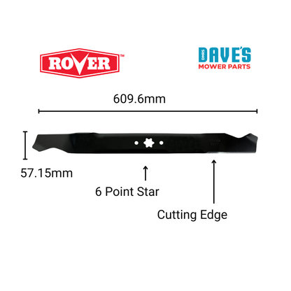 Rover 24 Inch Ride On Mower Standard Blade | DMP_BLR8307 replaces 942-0760A