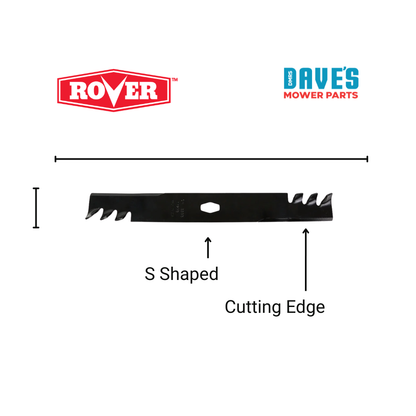 Rover 42 Inch Ride On Mower Gator Blade | DMP_BLR8728 replaces BLR8728
