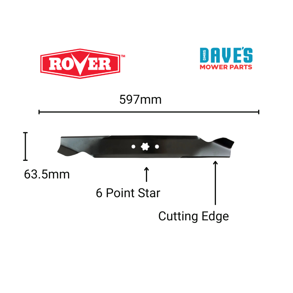 Rover 46 Inch Ride On Mower Standard Blade | DMP_BLR7709 replaces 942-04268