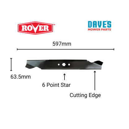 Rover 46 Inch Ride On Mower Standard Blade | DMP_BLR7709 replaces 942-04268