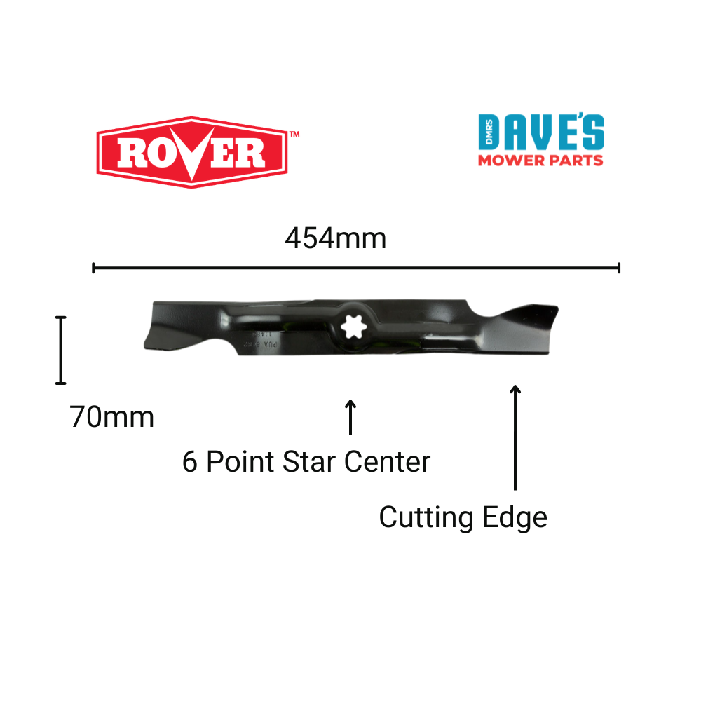 Rover Ride 50 Inch On Mower Standard Blade | DMP_BLR7572 replaces 942-04053B