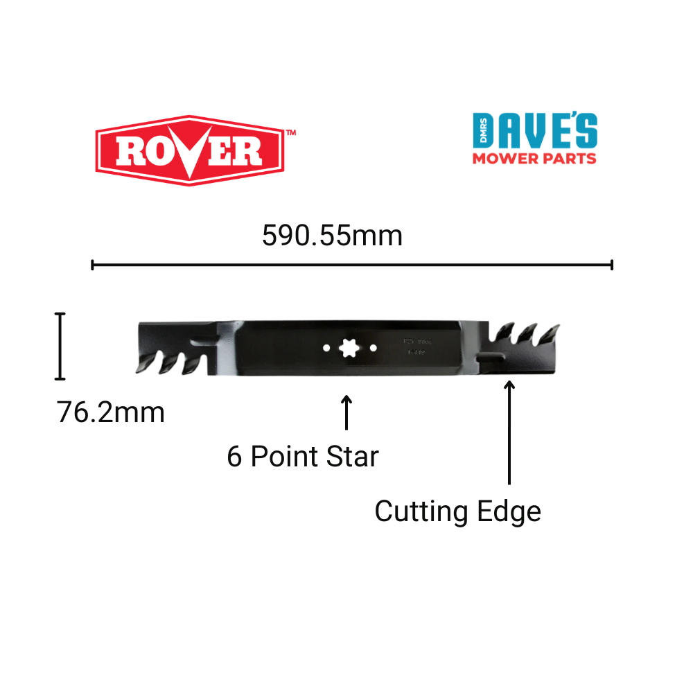 Rover 46 Inch Ride On Mower Gator Blade | DMP_BLR8479 replaces 942-04268
