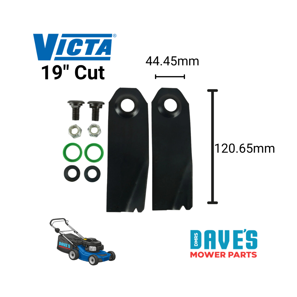 Victa 19" Push Mower Swing Back Blades | DMP_BNC6490 replaces CA09319S