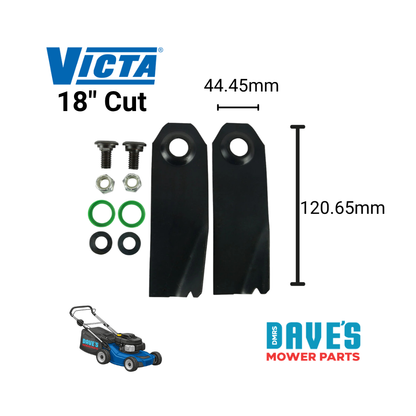 Victa Corvette 18" Push Mower Blades | DMP_BNC6490 replaces CA09319S