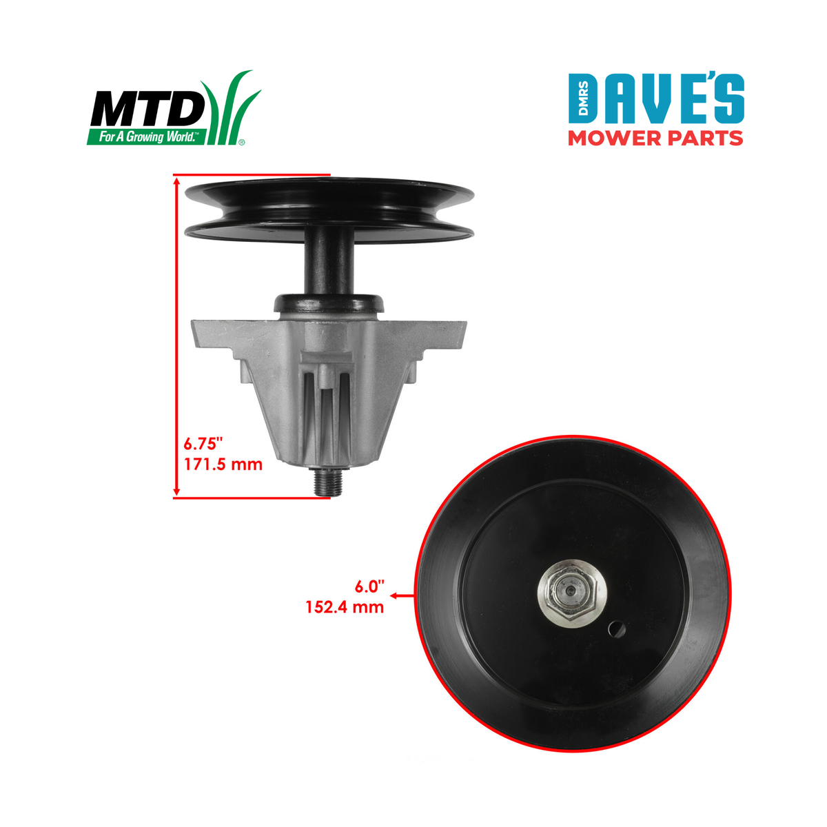 MTD 42 & 32 Spindle Assembly | DMP_JAS7766 replaces 918-04822