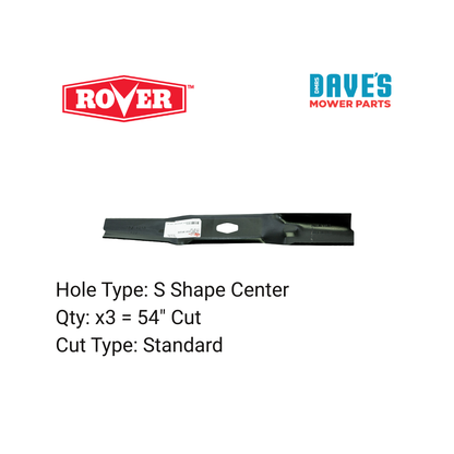 Rover 54 Inch Ride On Mower Standard Blade | DMP_BLR8754 replaces 742P05086