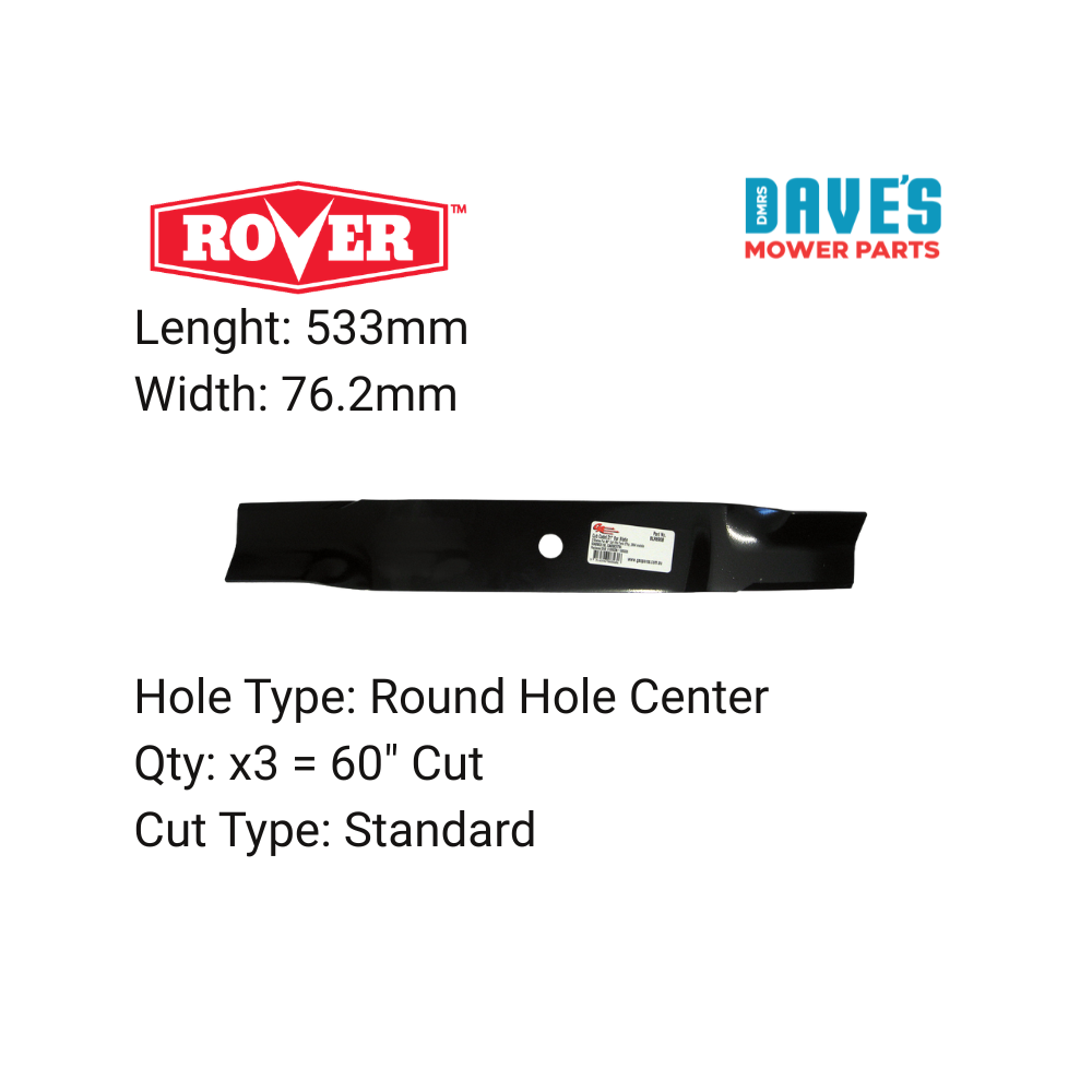 Rover 60 Inch Ride On Mower Standard Blade | DMP_BLR6908 replaced 942-04415