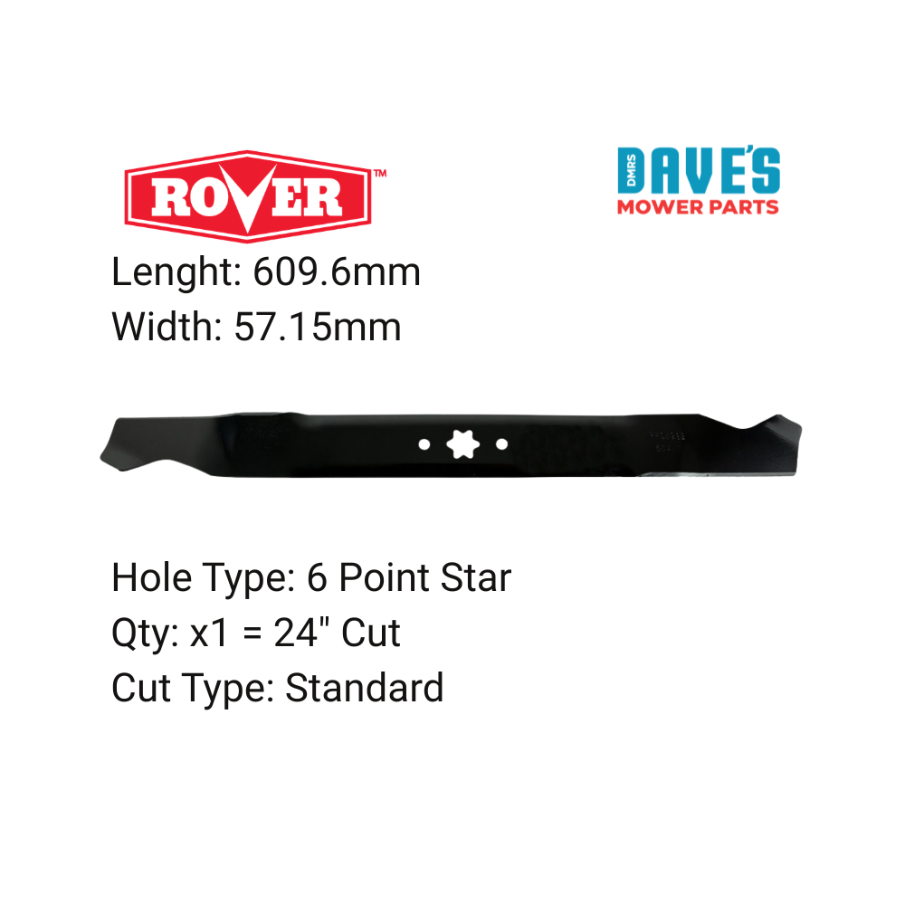Rover 24 Inch Ride On Mower Standard Blade | DMP_BLR8307 replaces 942-0760A