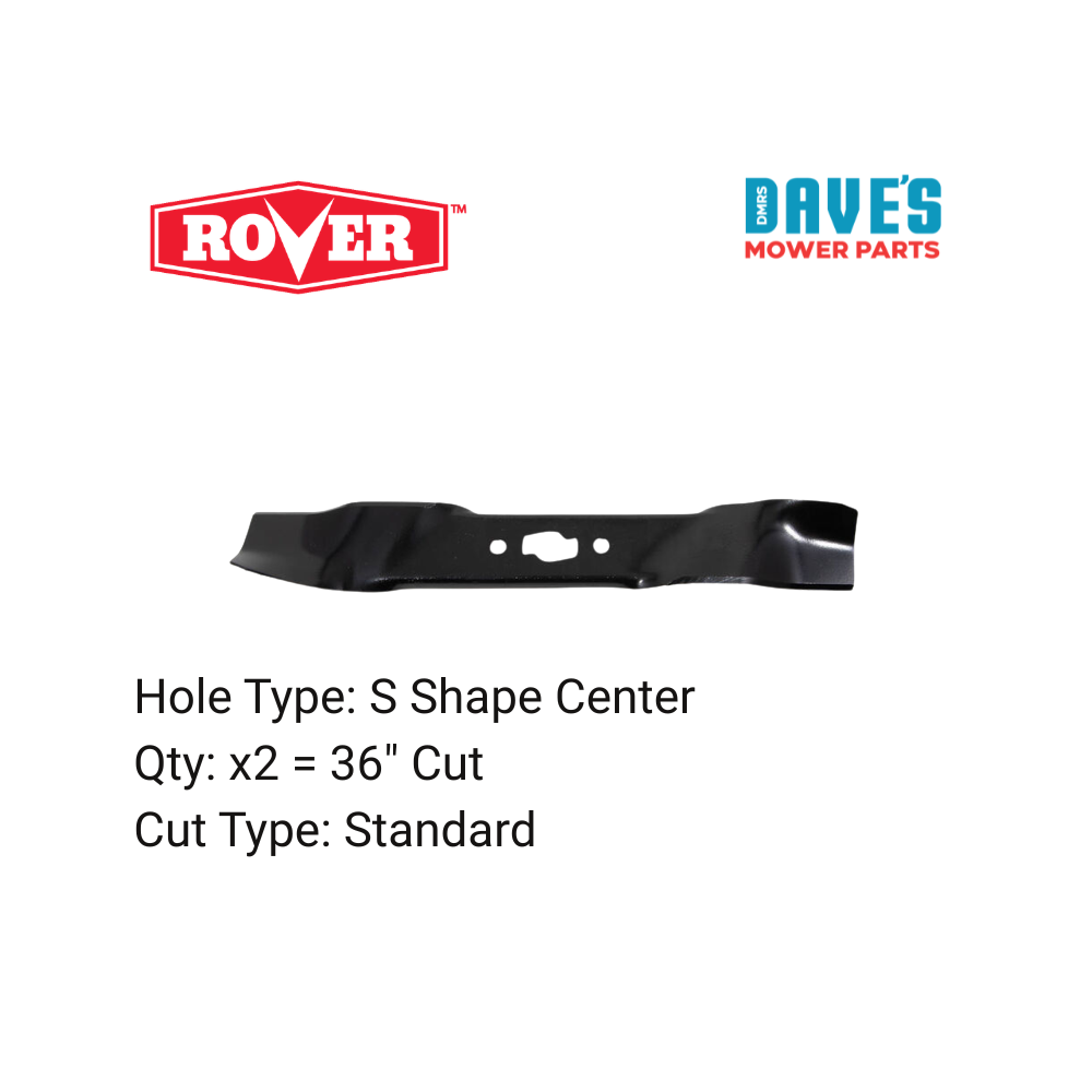 Rover 36 Inch Ride On Mower Mulching Blade | DMP_742P05535 replaces 742P05535