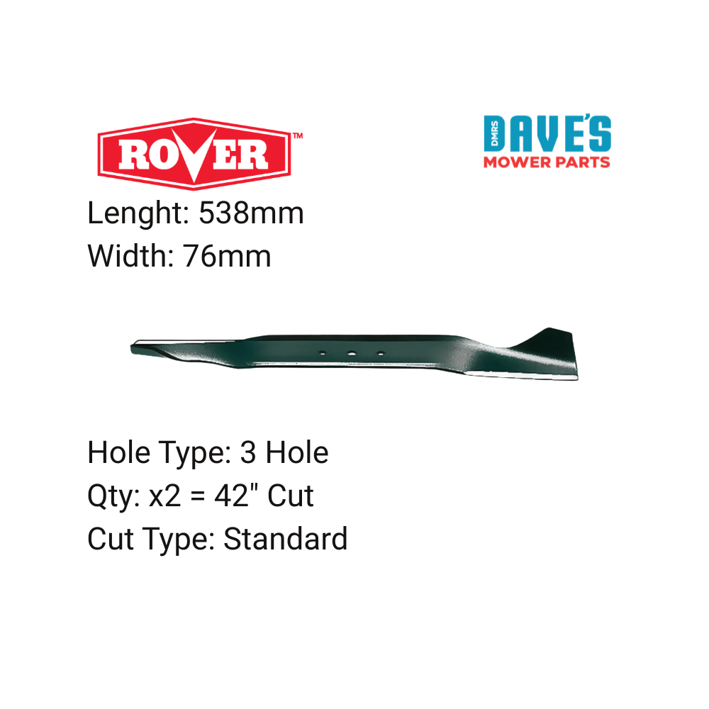 Rover 42 Inch Ride On Mower Standard Blade | DMP_BLR5063 replaces 942-0499A