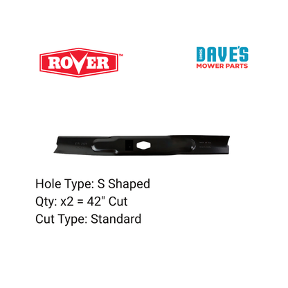 Rover 42 Inch Ride On Mower Standard Blade | DMP_BLR8701 replaces BLR8701