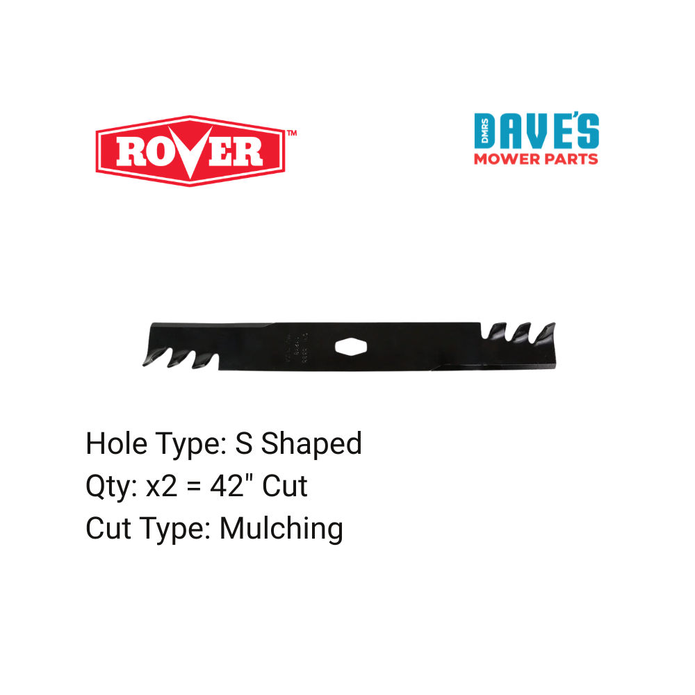 Rover 42 Inch Ride On Mower Gator Blade | DMP_BLR8728 replaces BLR8728