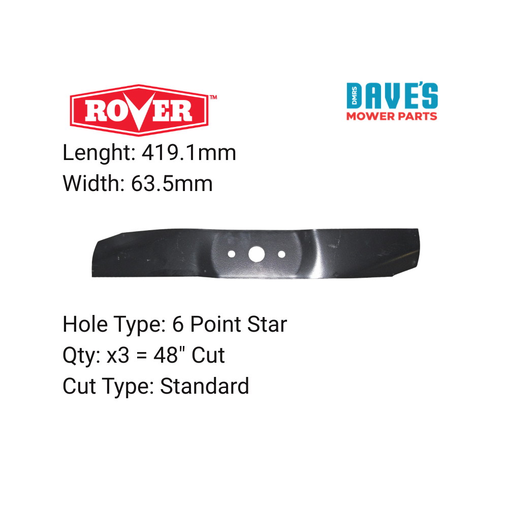 Rover 48 Inch Ride On Mower Standard Blade | DMP_B1CC1401 replaces 759-3825