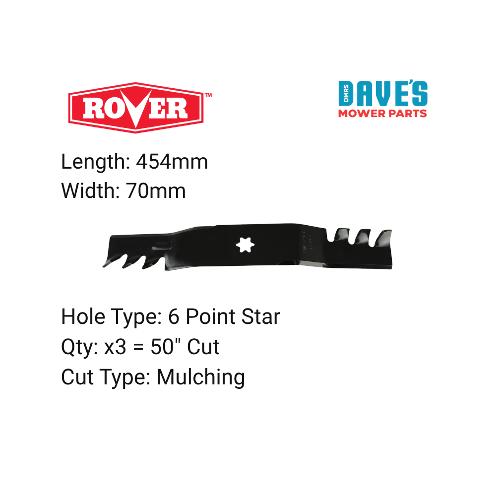 Rover Ride 50 Inch On Mower Gator Blade | DMP_BLR8172 replaces 742-04053A