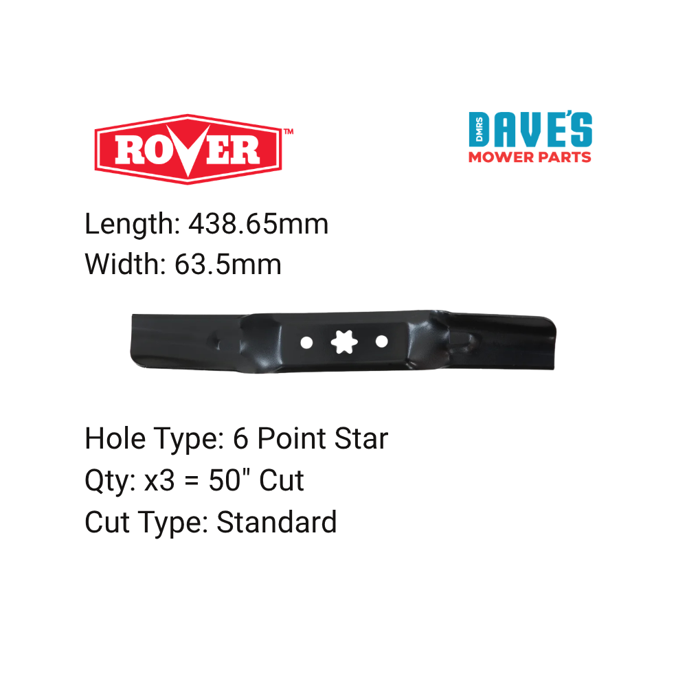Rover 50 inch Ride On Mower Standard Blade  | DMP_BLR8111 replaces 942-05052A