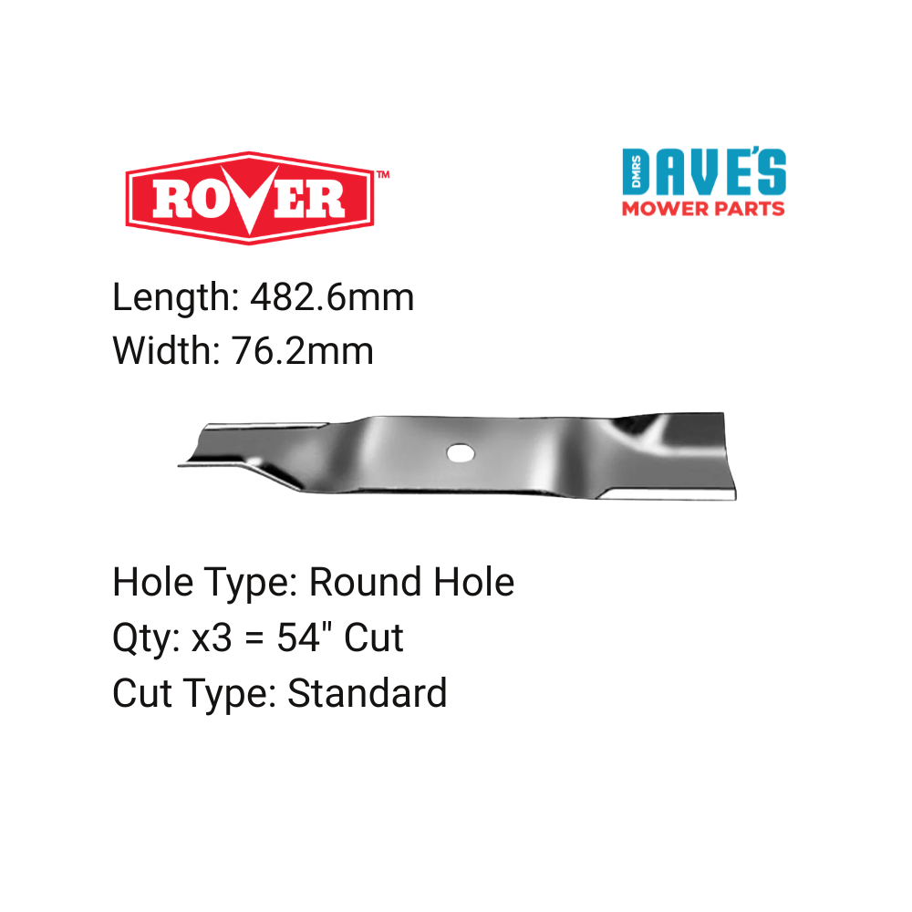 Rover 54 Inch Ride On Mower Standard Blade | DMP_BLR8461 replaces 942-04416