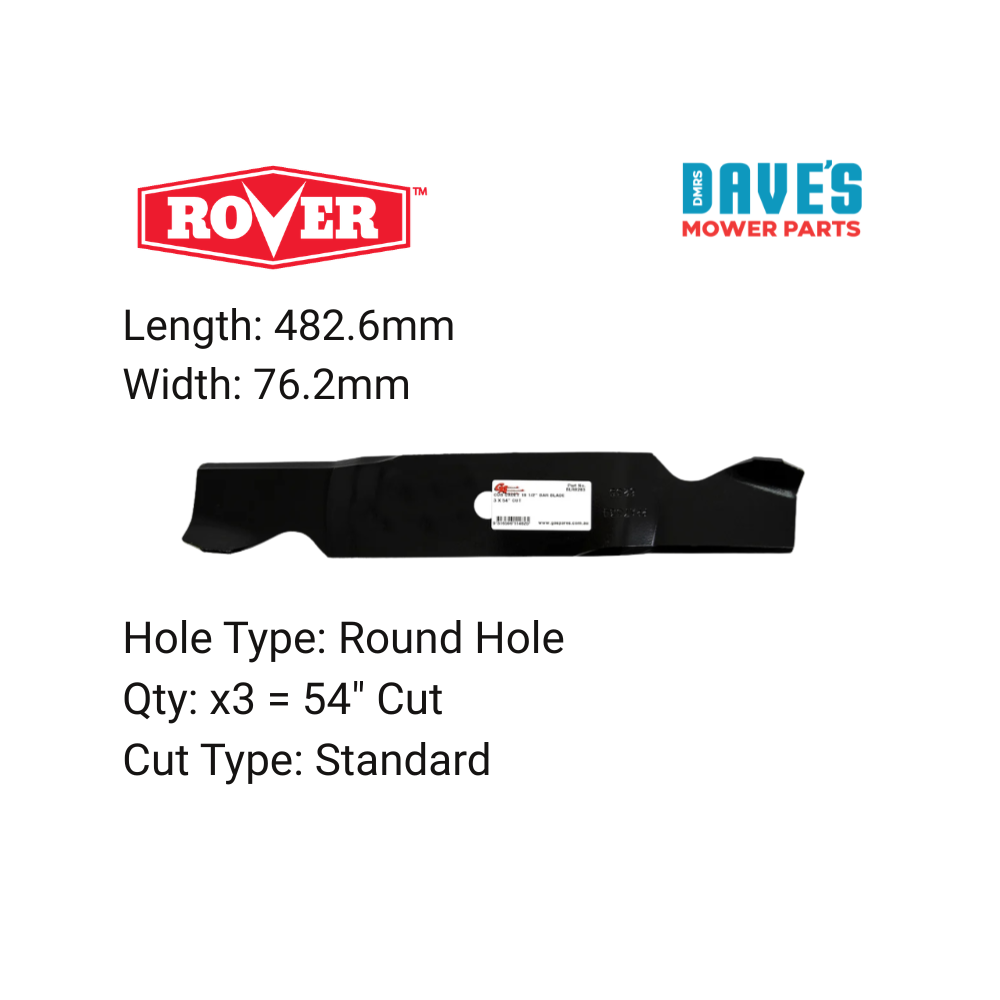 Rover 54 Inch Ride On Mower Standard Blade  | DMP_BLR8283 replaces 742-3013A