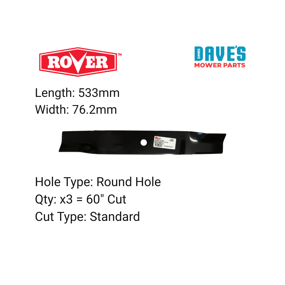 Rover 60 Inch Ride On Mower Standard Blade | DMP_BLR6908 replaced 942-04415