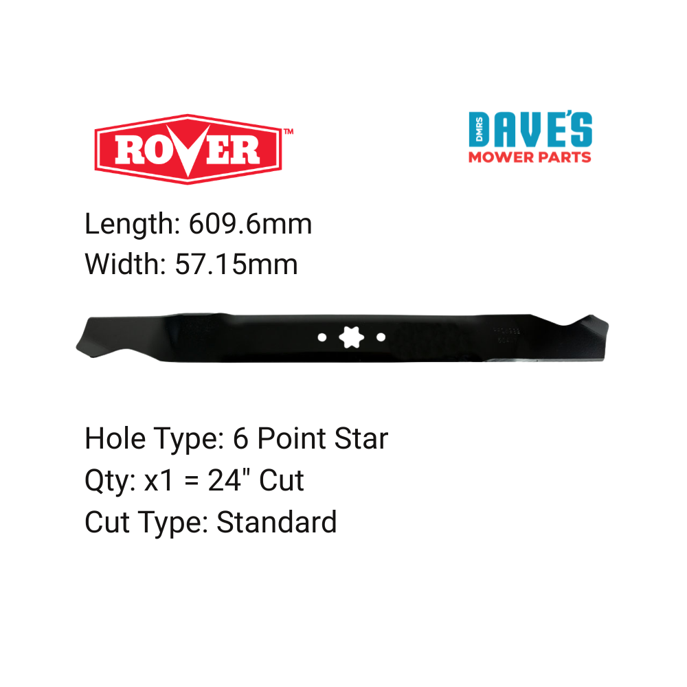 Rover 24 Inch Ride On Mower Standard Blade | DMP_BLR8307 replaces 942-0760A