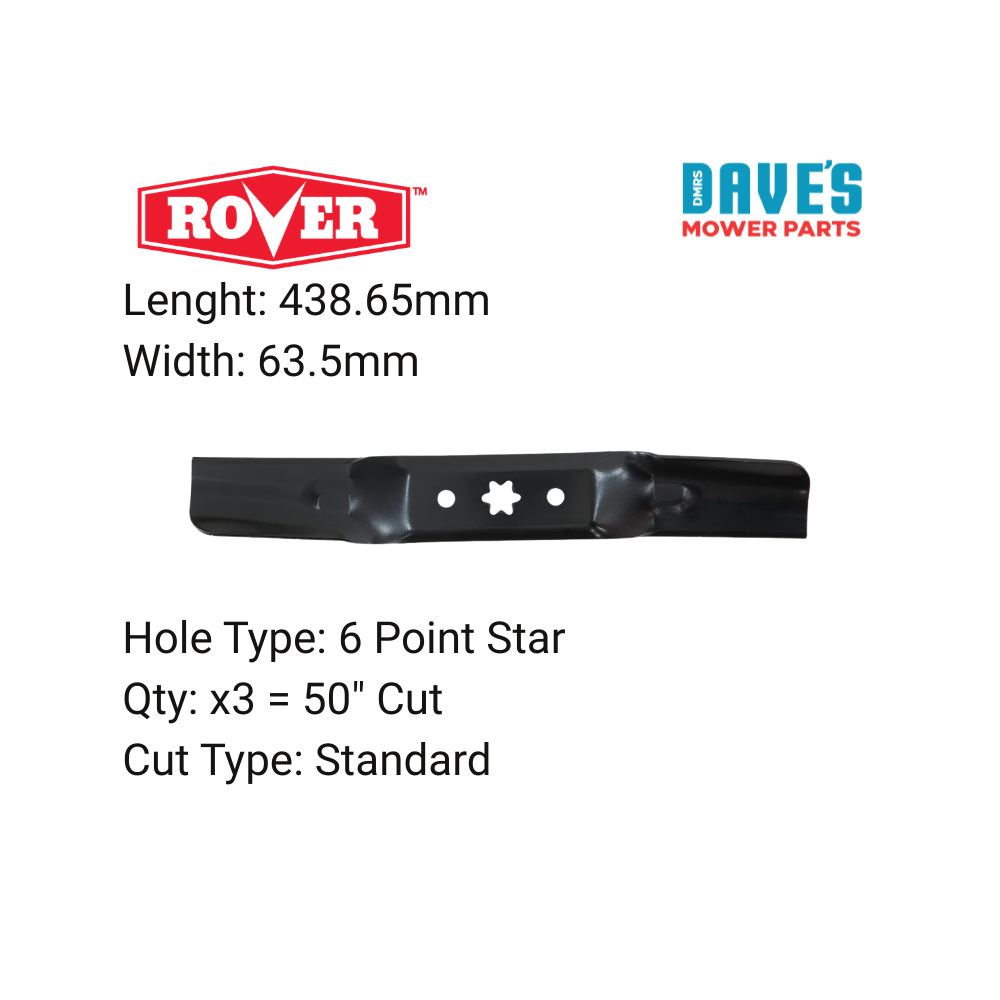 Rover 50 inch Ride On Mower Standard Blade  | DMP_BLR8111 replaces 942-05052A