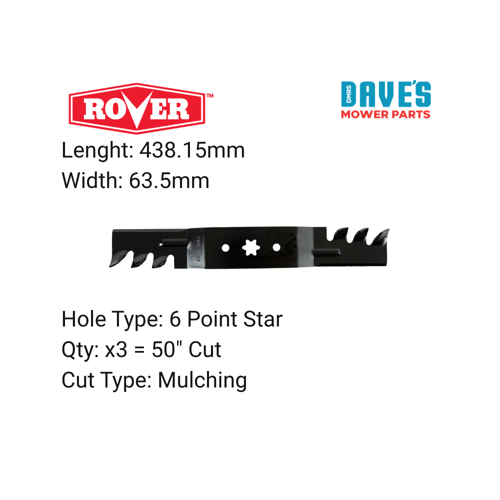Rover 50 Inch Ride On Mower Gator Blade | DMP_BLR8446 replaces 742P05052-X