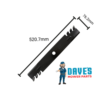John Deere Ride On Mower Standard Blade 20-1/2 Inch | DMP_BLR8301 replaces M87622