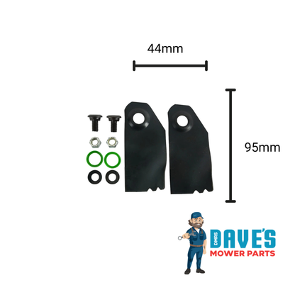Victa Push Mower Swing Back Blades 18" | DMP_BNC5883 replaces CA09434S
