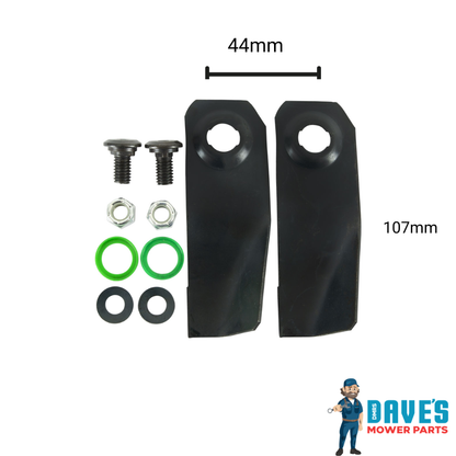 Flymo / Viking Push Mower Blades 19" | DMP_BNC5546 replaces BNC5546