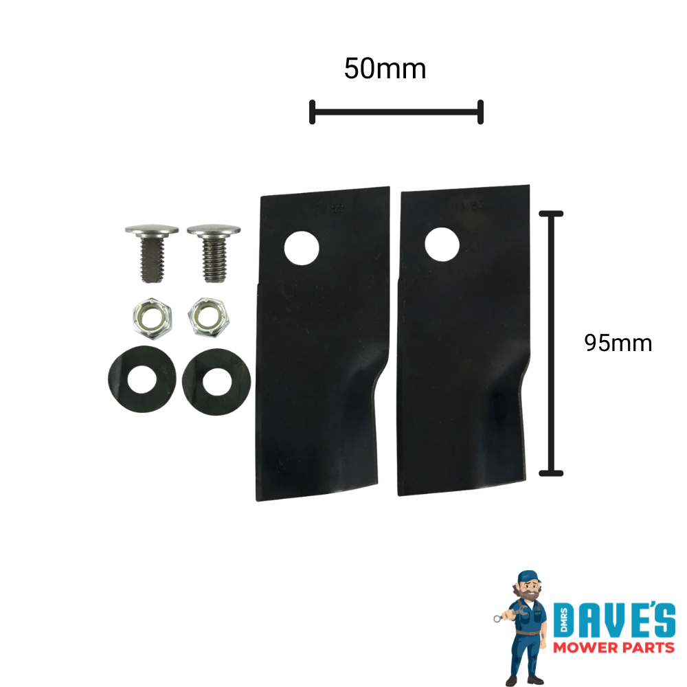 Talon Push Mower Swing Back Blades 19" | DMP_BNC6374 replaces BNC6374