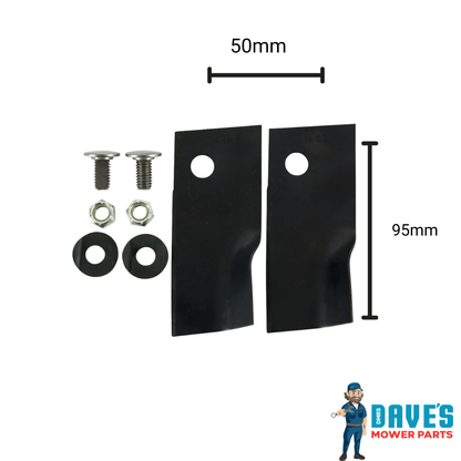 Talon Push Mower Swing Back Blades 19" | DMP_BNC6374 replaces BNC6374