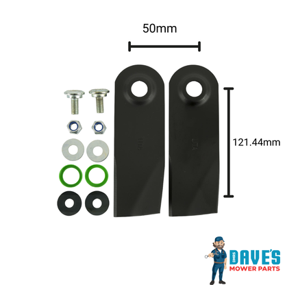 Sanli Push Mower Swing Back Blades 18" | DMP_BNC8138 replaces PSS-LB1