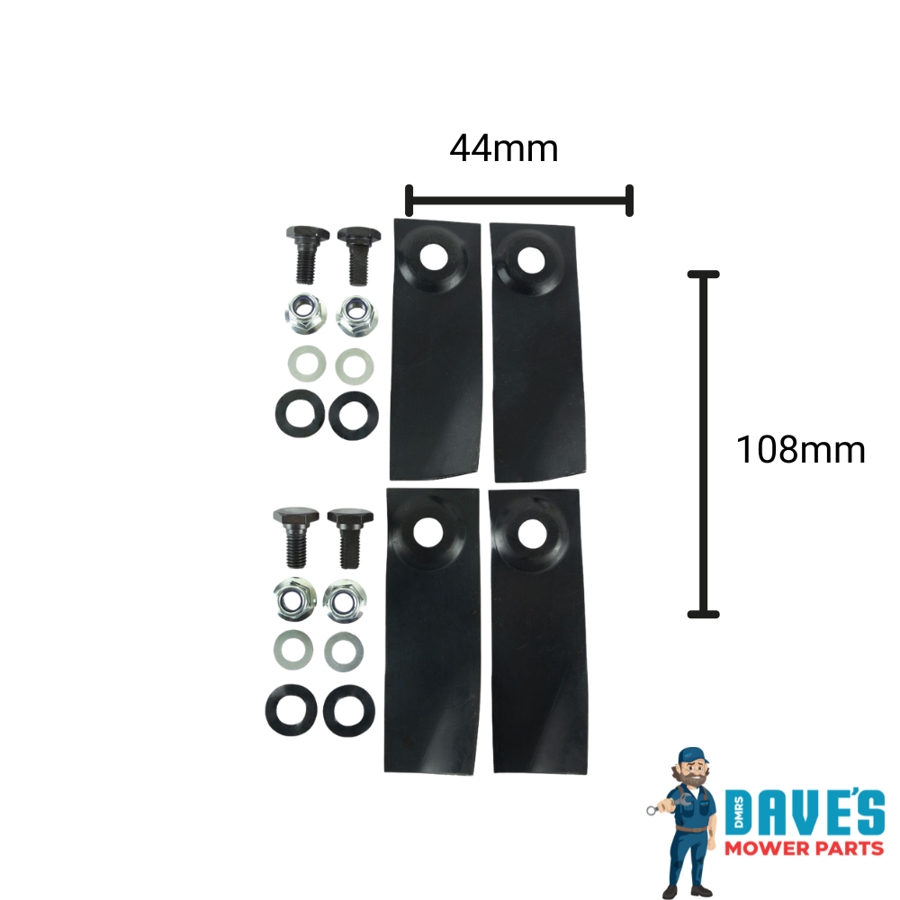 Masport Push Mower Swing Back Blades 19" x4 | DMP_BNC6503 replaces BNC6503